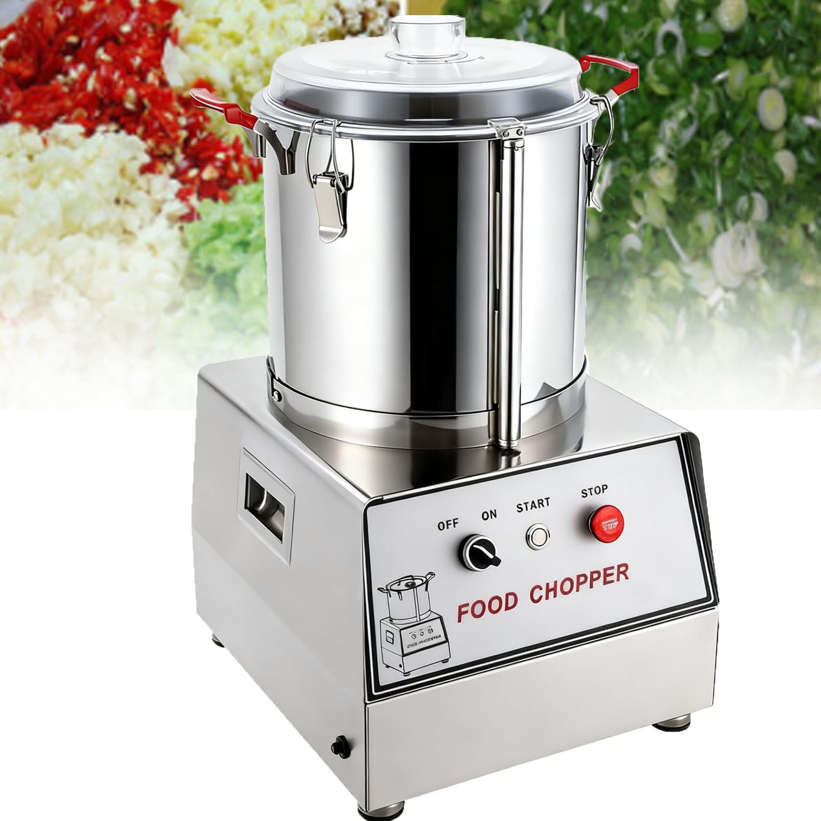 Robot Da Cucina Professionale In Acciaio Inox Da 1400 W, Tritacarne 5L