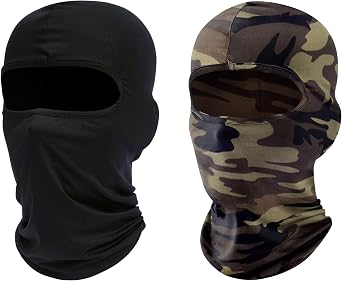 ROXUN Balaclava Ski Mask, 2 Pack Summer Motorcycle UV Protection Shiesty | Cooling, UPF 50+, Unisex, Windproof, Face Mask, Neck Gaiter, Versatile Use