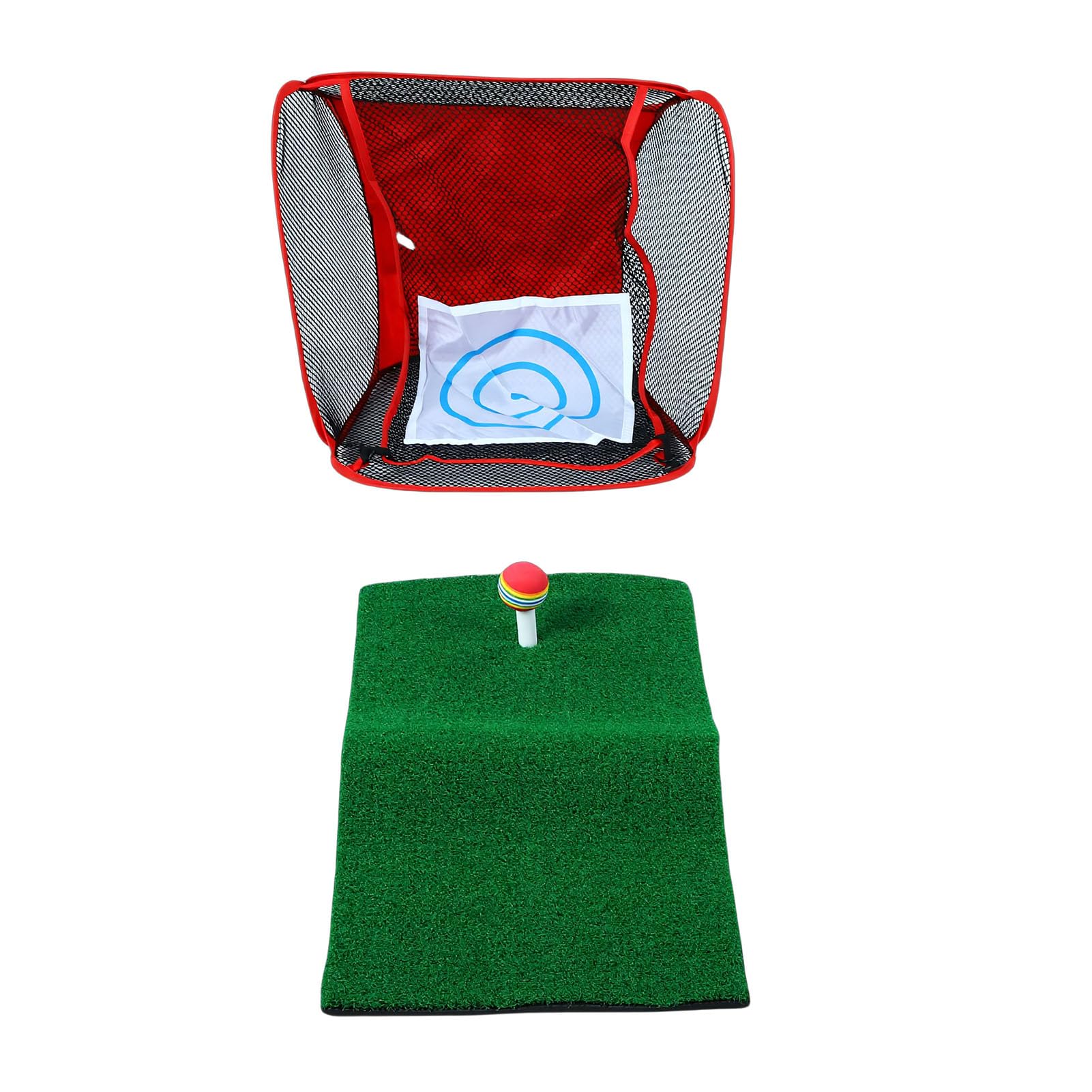 Red de Astillado de Golf, Plegable, Portátil, con Diseño Emergente Instantáneo, Práctica de Golf en Interiores con Tapete de Césped, Bolas, Bolsa de Almacenamiento para Patio Trasero, Garaje,