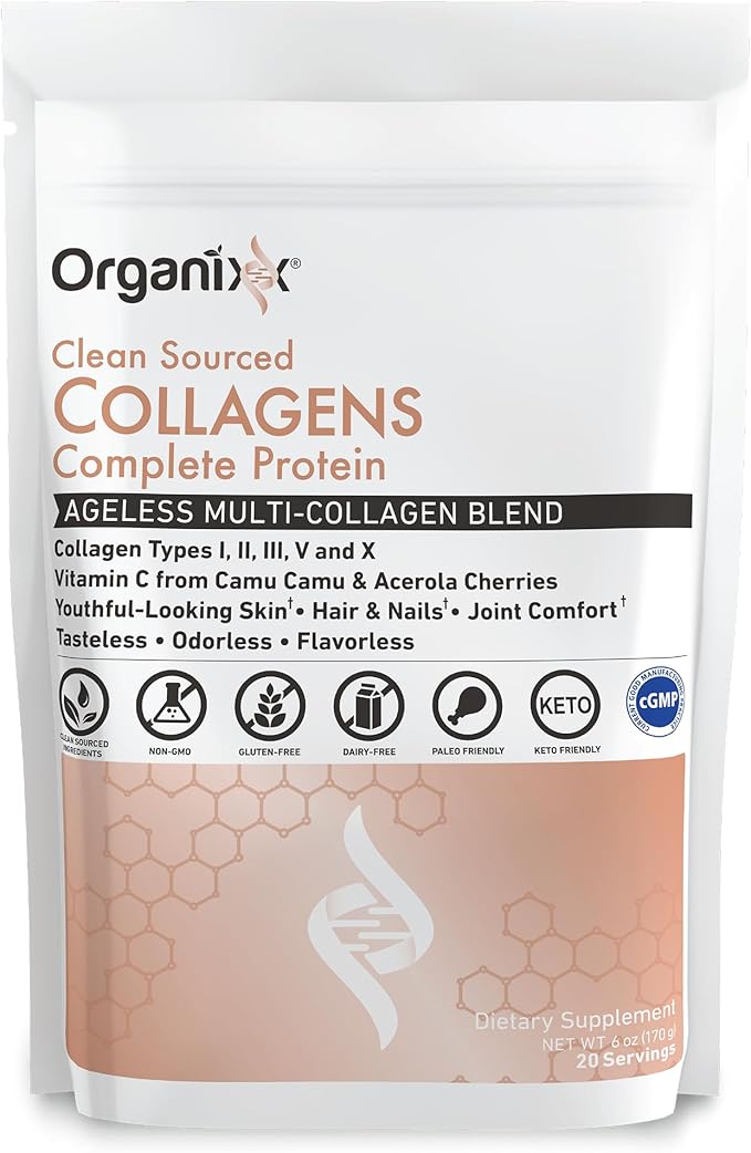 Organixx Collagen Peptides Powder with Vitamin C