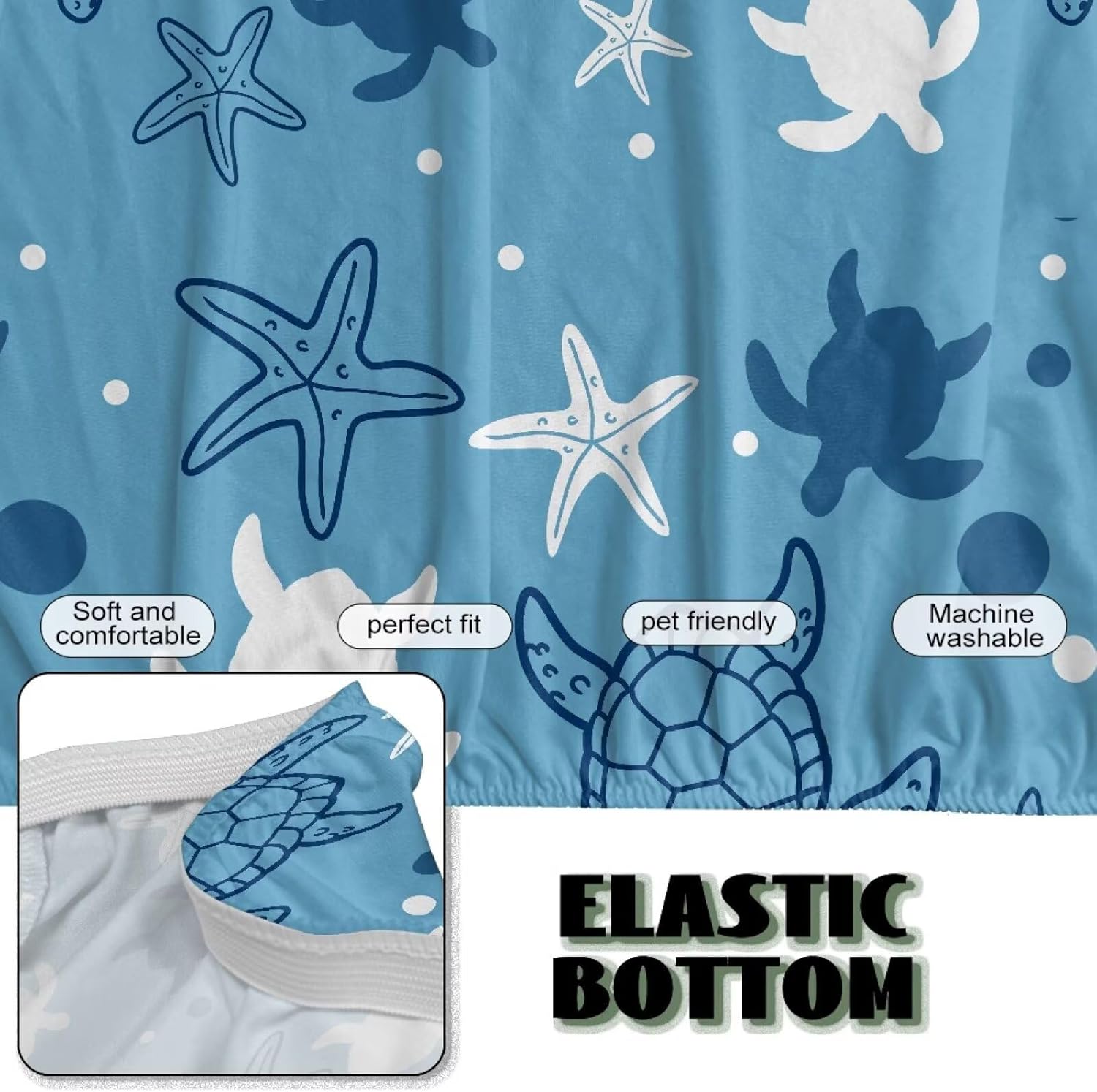 Sea Turtle Futon Cover Sofa Covers Slip Covers Armless Couch Cover Ethnic Stretch Futon Slipcover Protector for Living Room Home Decor