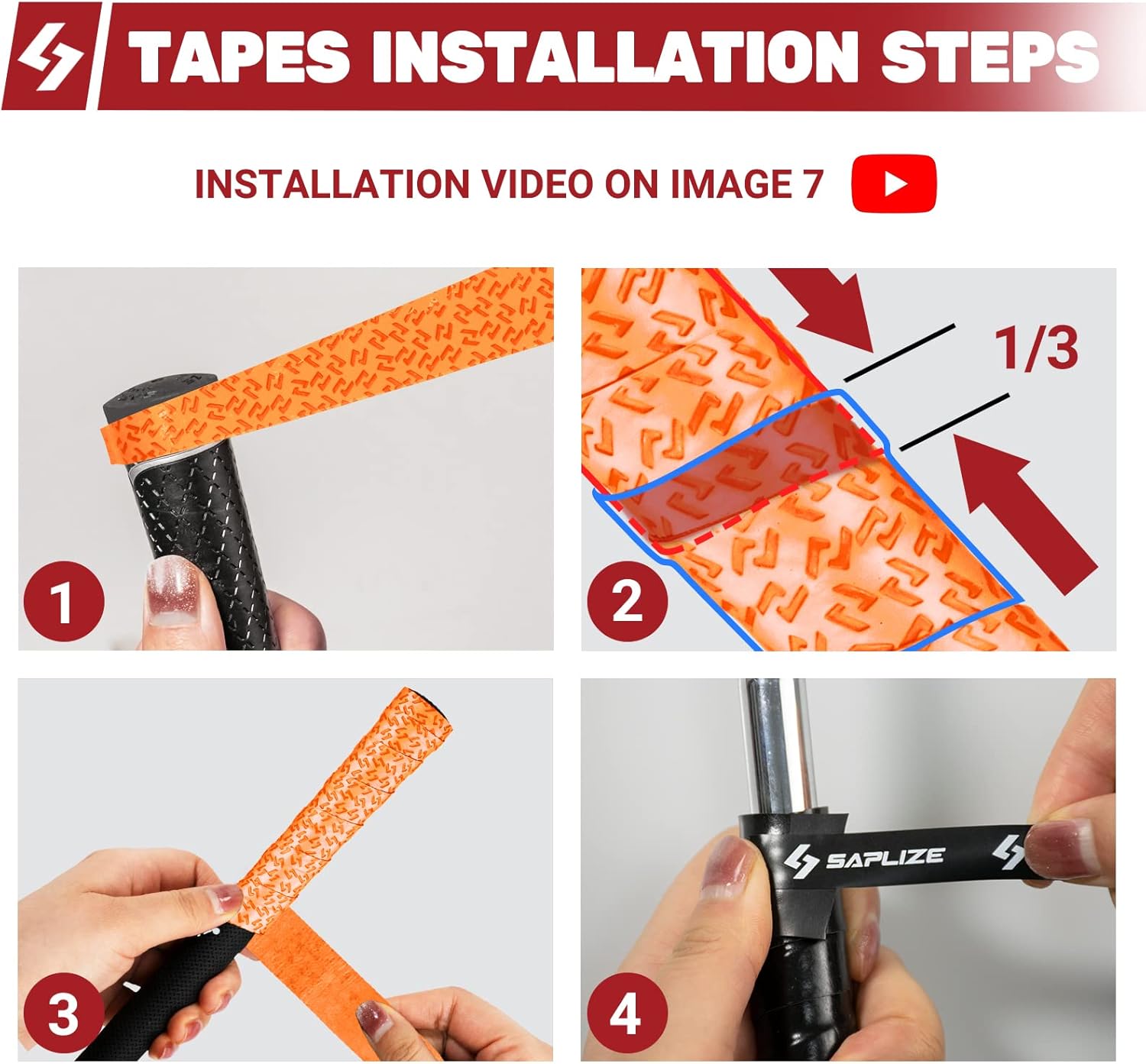 SAPLIZE Golf Grip Wrapping Tapes, 3-Pack Tacky PU Overgrip Tapes, New Regripping Solution for Golf Club Grips, Golf Regripping Wrap Tape