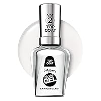 Vista 24 de Sally Hansen Miracle Gel - Esmalte de uñas con efecto especial de capa superior Calidad de salón, fórmula tipo gel, sistema de dos pasos, no 110