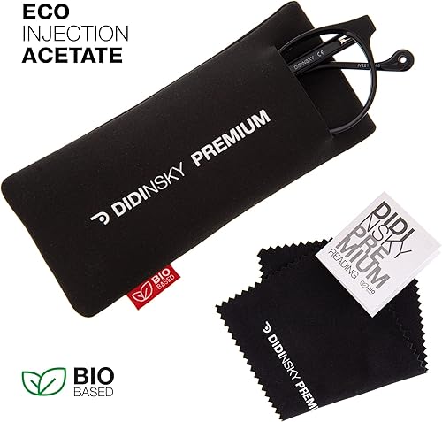 Miniatura 5 de DIDINSKY READING GLASSES Lectores unisex con bloqueo de luz azul. Monturas de acetato y lentes antirreflectantes - DIPITTI