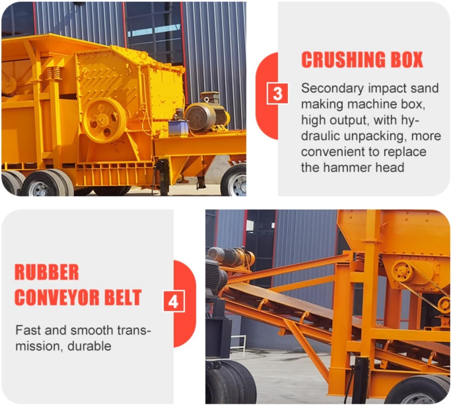 Industrial Mobile Crusher for Efficient Crushing of Granite, Limestone, Gravel, and Concrete, Ideal for Highway, Railway, and Hydropower Projects Requiring Fast Relocation