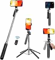 最新Android・iPhone・GoPro対応❣瞬間接続＆安定感抜群❤三脚 Amazon | 自撮り棒 【2025業界モデル・軽量】iphone