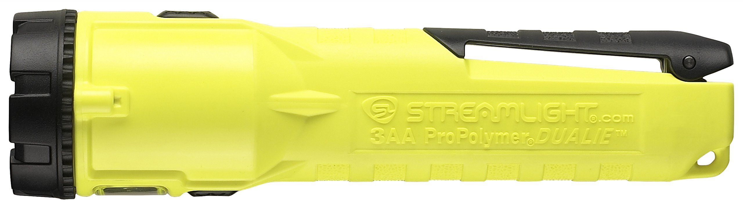Streamlight 68751 Dualie 3AA 140-Lumen Intrinsically Safe Industrial Flashlight with Spot/Flood Without Batteries, Yellow