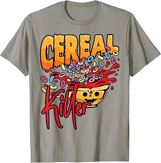 Cereal Killer Funny Halloween Costume Breakfast Lover Meme T-Shirt