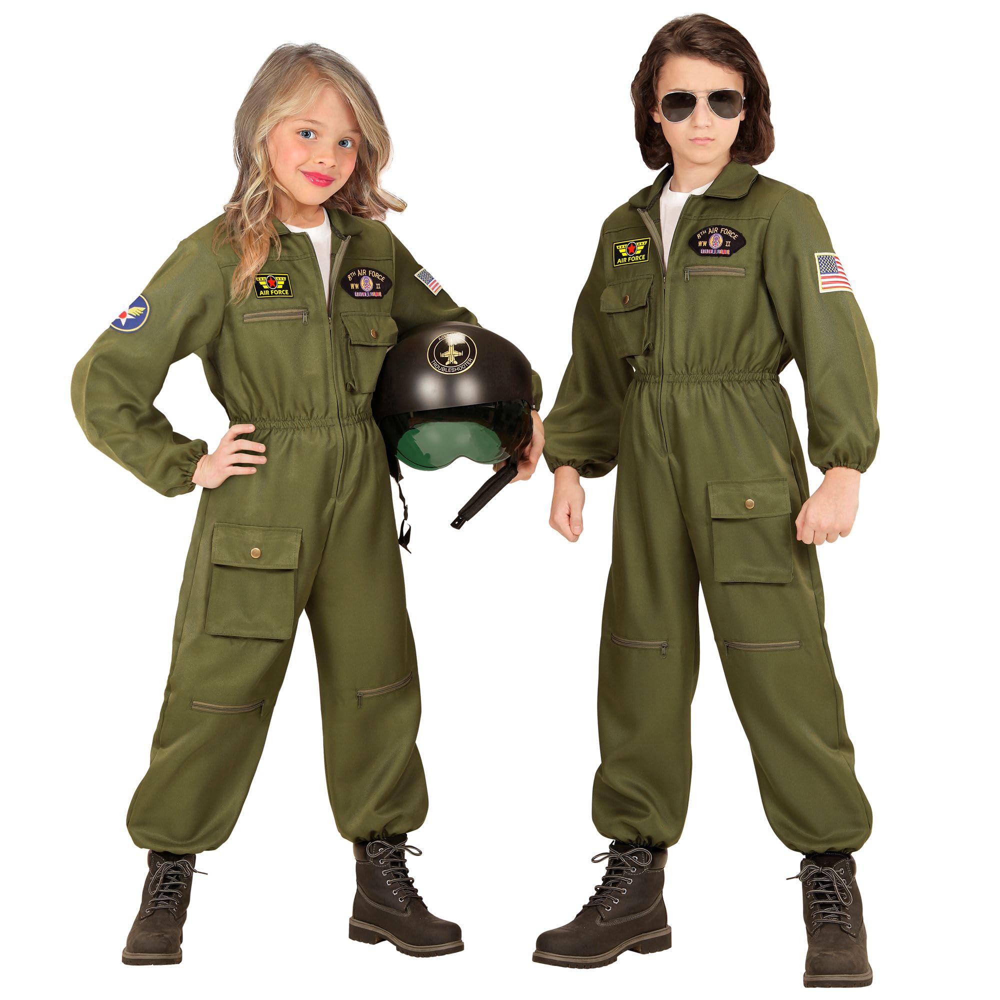 Rubies (11-13 Years (158 Cm)) Boy's Fighter Pilot Costume