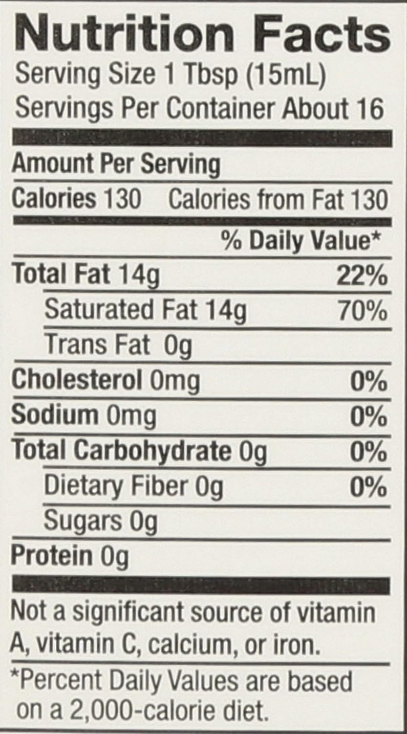 Nutiva, Oil Coconut Organic, 8 Fl Oz