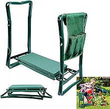 Garden Accessories Garden Kneeler Seat with Handles, Knee Pads Gardening Kneeling Stool Kneeling Pads for Gardening Heavy Duty Gardening Seat, EVA Foam Padded, Detachable Tool Bag