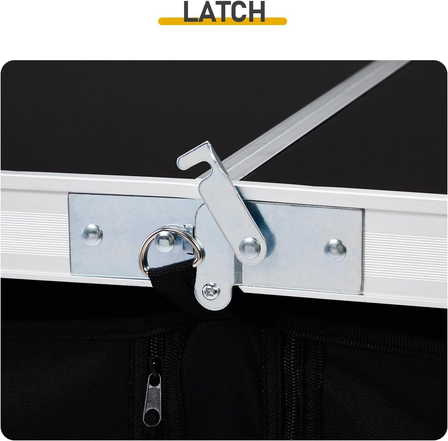 Camping Table Foldable Outdoor Picnic Table with Storage Compartments Adjustable Height Portable Folding Table for Camping Hiking BBQ