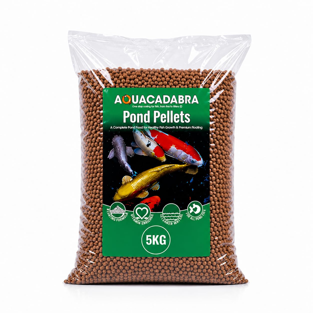 Aquacadabra Koi Goldfish Balanced Pond Pellets Fish Food 5Kg