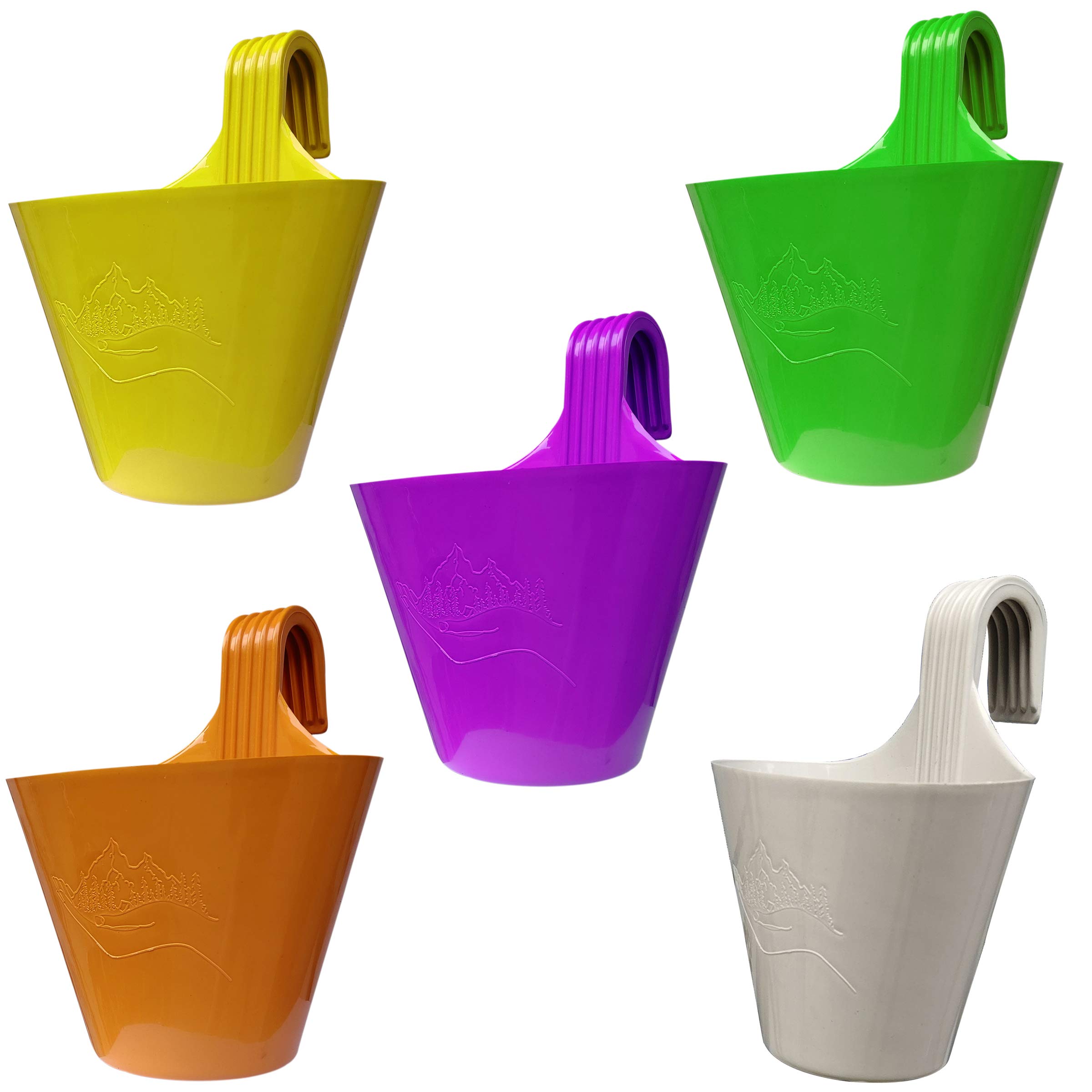 TechHark Plastic Hanging Planters, Multicolour, LxB- 29 x 22 cm, 5 Pieces (B08G4QNMZD) Amazon Price History, Amazon Price Tracker