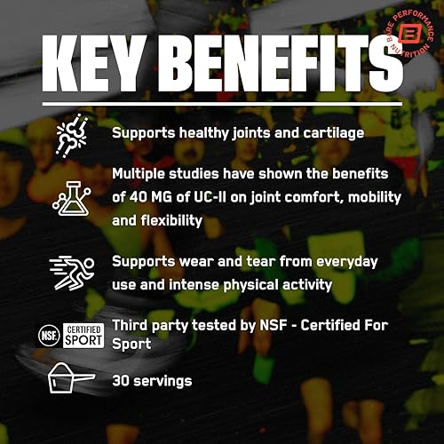 Vista 3 de BARE PERFORMANCE NUTRITION, BPN Articulaciones Fuertes, Cápsulas de Apoyo Articular, UC-ll®, Confort Articular, Movilidad y Flexibilidad