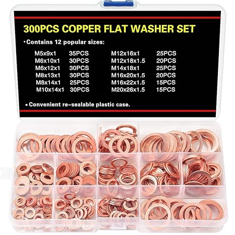 20 Kupfer Unterlegscheiben M14 - Ölablassschrauben Dichtungen