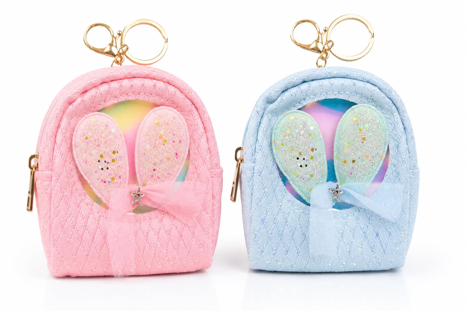 Cute Mini Backpack Keychain Coin Purse for Girls & Boys Zipper Pouch Key Ring, Small Backpack Pendant, Cute Cartoon Bag Charm-image-29