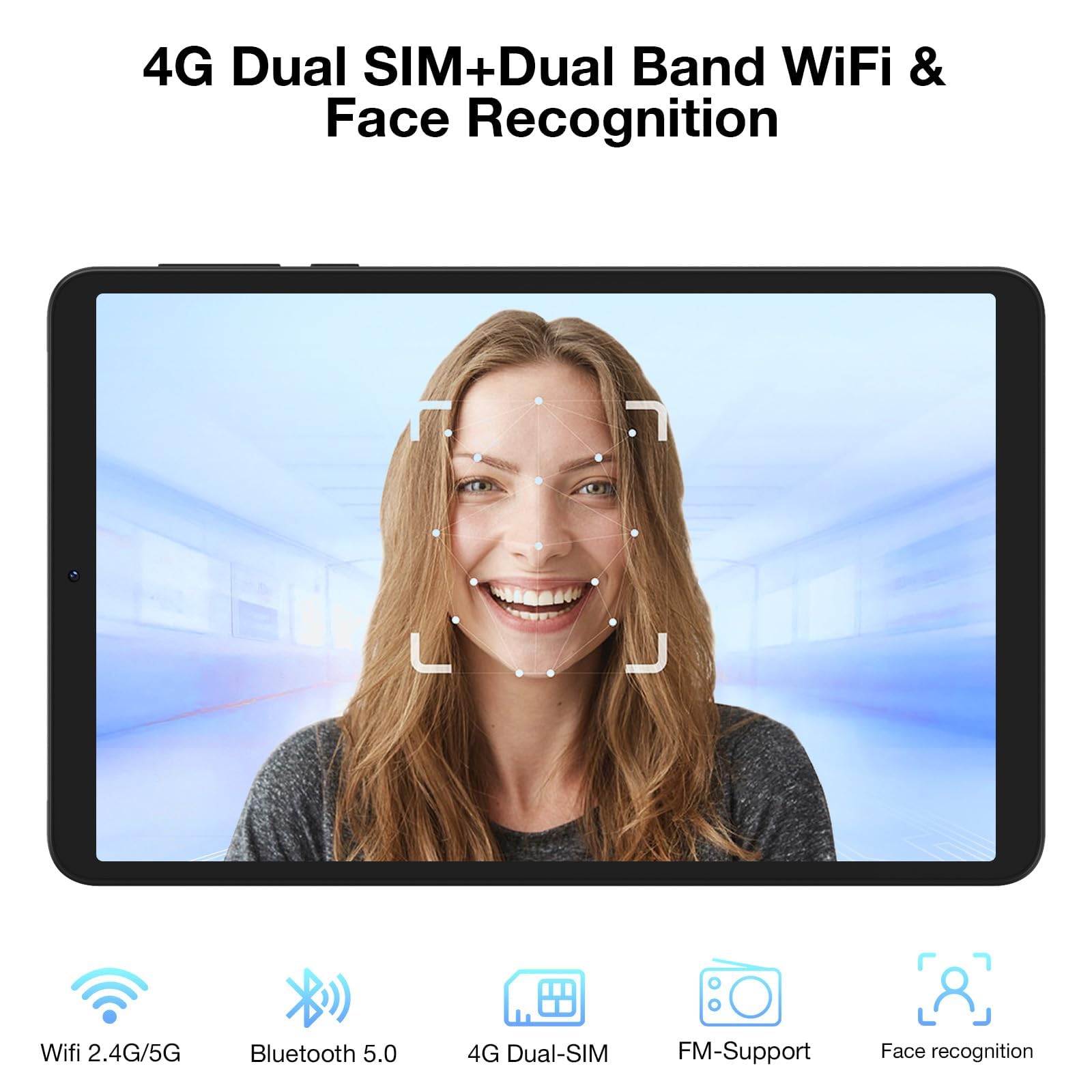 DOOGEE T20 MINI Tablet Android 14, Tablet 8 Pollici, Widevine L1, 9 GB+128 GB/TF 1TB, T606, 5060mAh, Tablet in Offerta, 5G WiFi, 13MP+5MP, Tablet 4G LTE/OTG/GPS/BT 5.0/Gaming Tablet, Tablet Con SIM