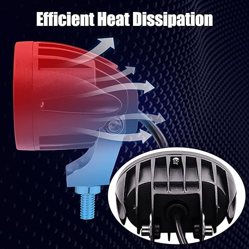 Miniatura 4 de Luz azul de la seguridad de la carretilla elevadora 8PCS de 20W LED, luz de advertencia de seguridad de la carretilla elevadora de Warehouse Luces