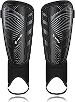 AirsFish Upgraded CE Certified Soccer Shin Guards for Kids Youth Adults - EVA Cushion Shock Protection Sleeves