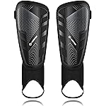 Upgraded Soccer Shin Guards for Kids Youth Adults, CE Certified AirsFish Shin Guard Sleeves Protection Gear for Boys Girls Soccer Games EVA Cushion Reduce Shocks and Injuries (Medium, Black)