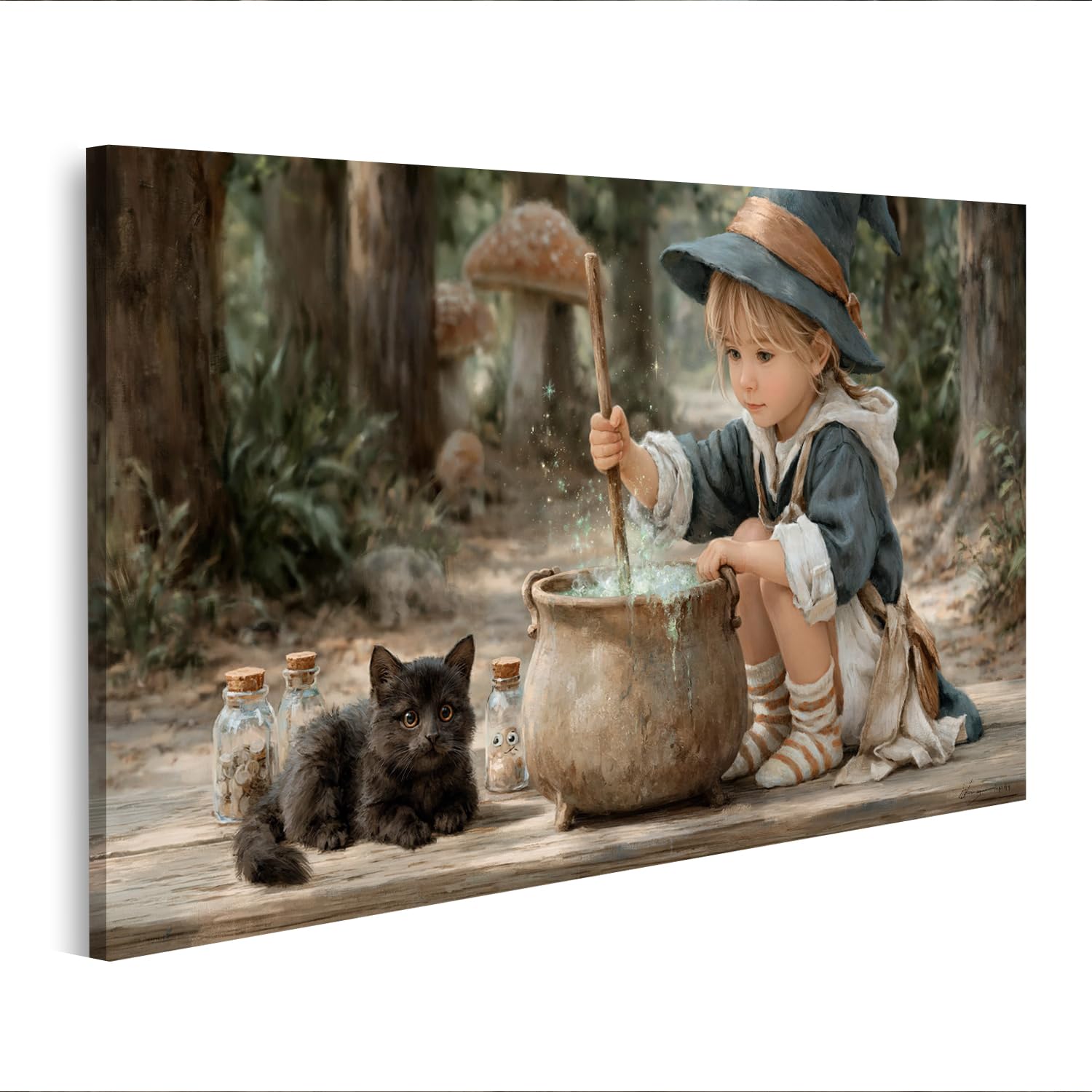 Petits magiciens image sur toile pour éveiller la magie de la chambre - 6