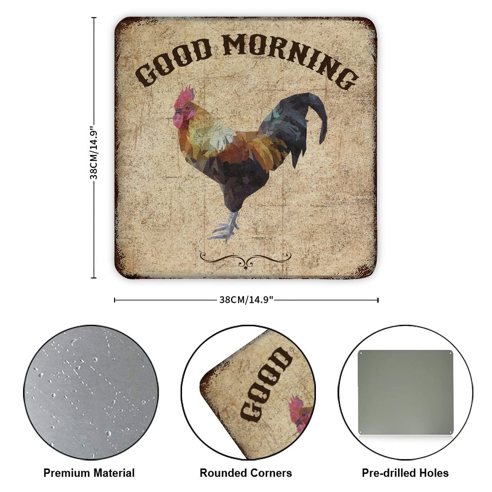 Targa In Metallo Vintage Good Morning Pinup Art: Cartello Decorativo 20x30 Cm In Lamiera, 4 Fori, Per Bar, Garage, Casa - 4