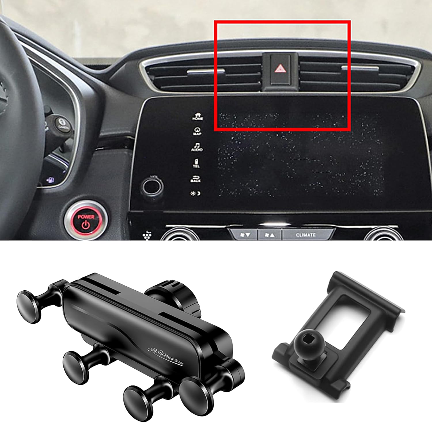 UDIWOK CR-V Car Mount, Exclusive Mobile Phone Holder for Honda CR-V Left (2017~2022)