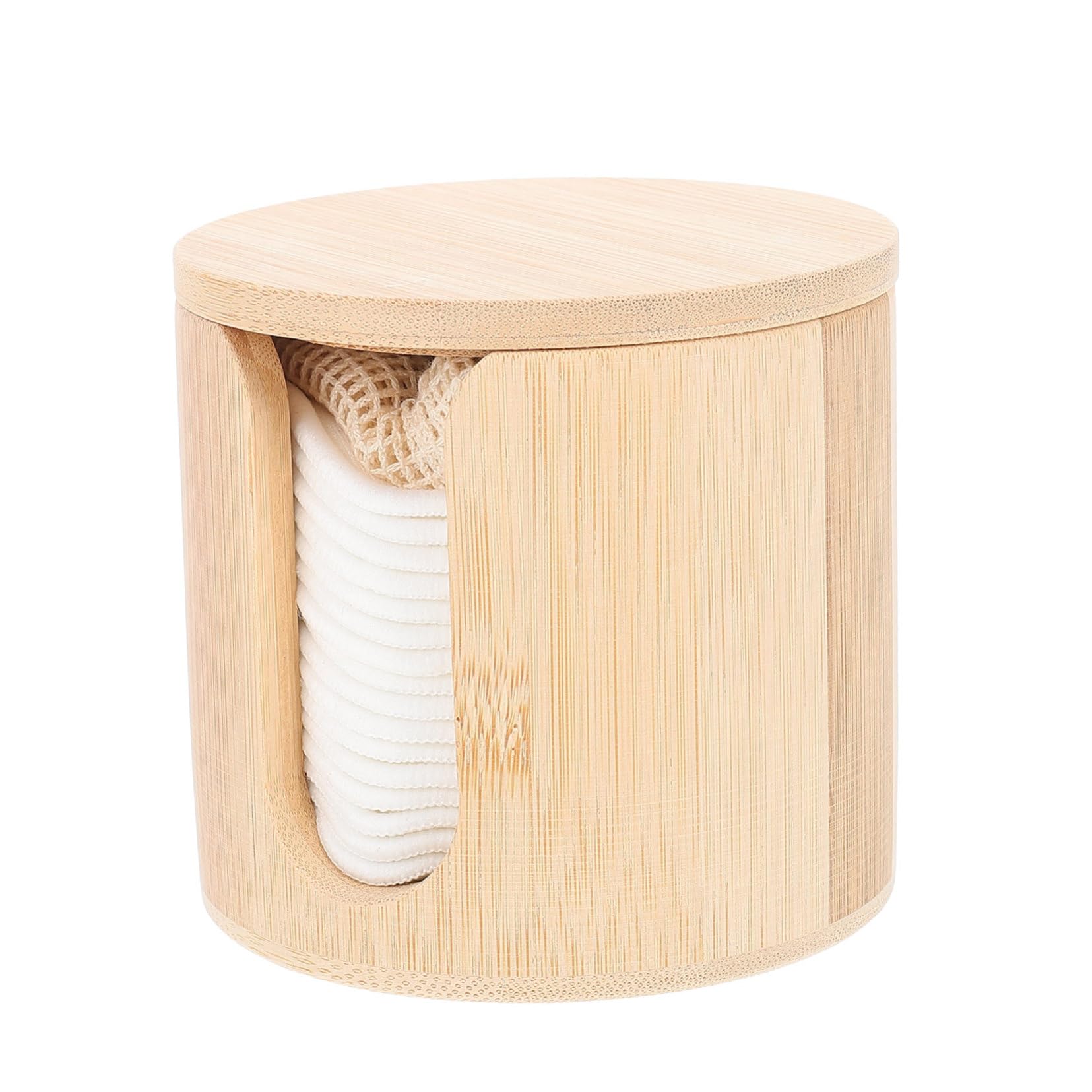 VALICLUD Almohadillas de Maquillaje Reutilizables de Bambú Esponjas Faciales Suaves para Desmaquillar y Limpiar Rostro Ecológico para Cuidado de Piel Femenina