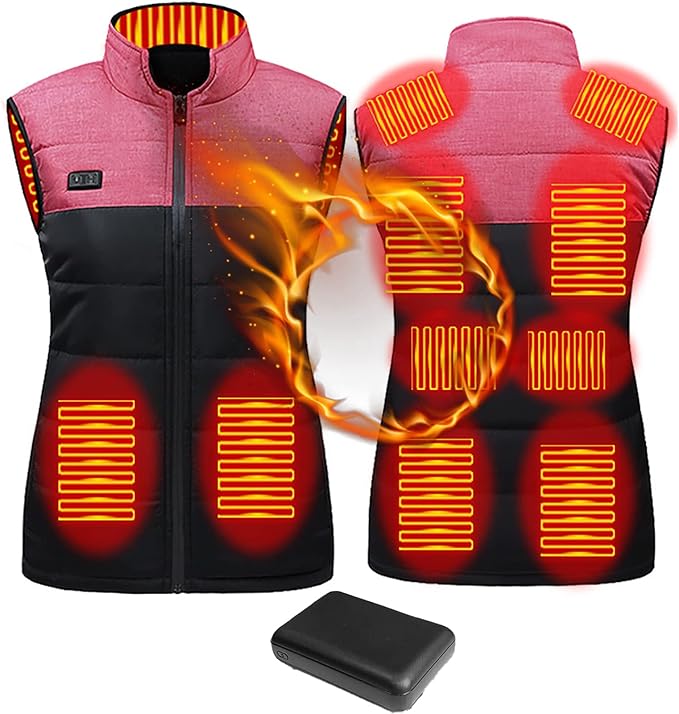 Dosodo Heated Gilet for Women, Heated Vest with 10000mAH Power Pack