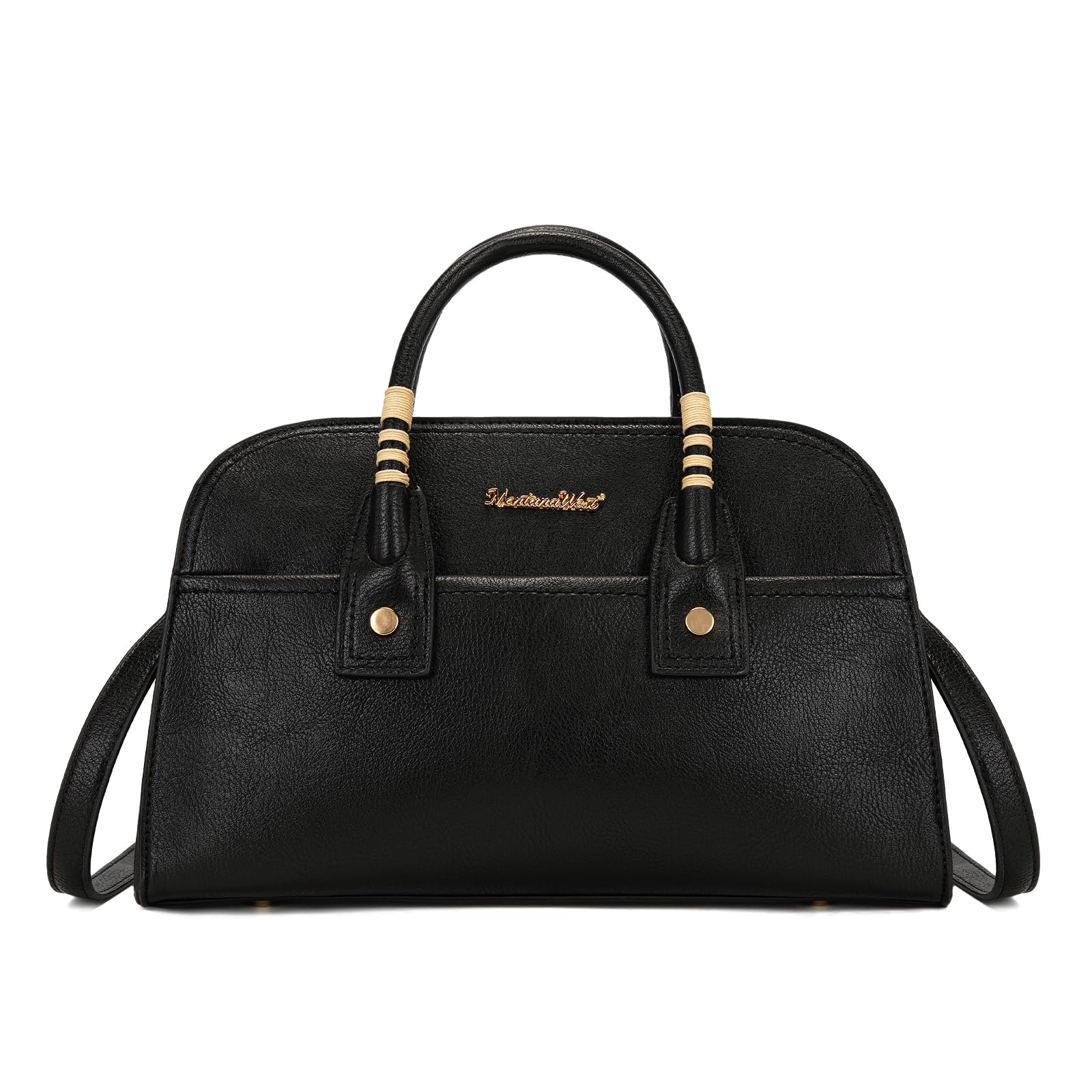 Montana West Structured Satchel Bag for Women, Top Handle Crossbody Purse