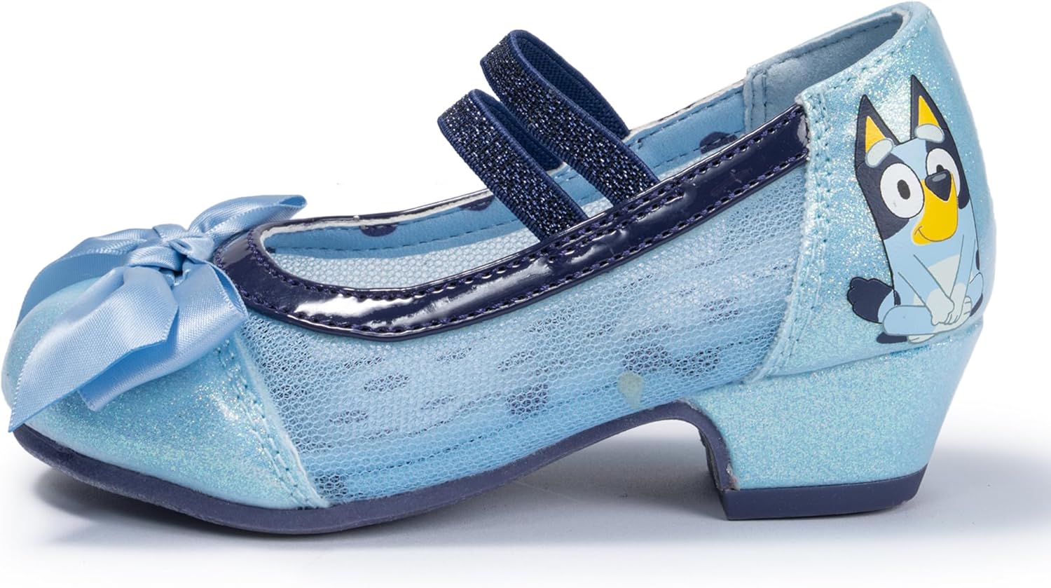 Bluey Mary Jane High Heels for Toddlers – Officially Licensed Bow Ballet Slippers and Kids Dress Shoes