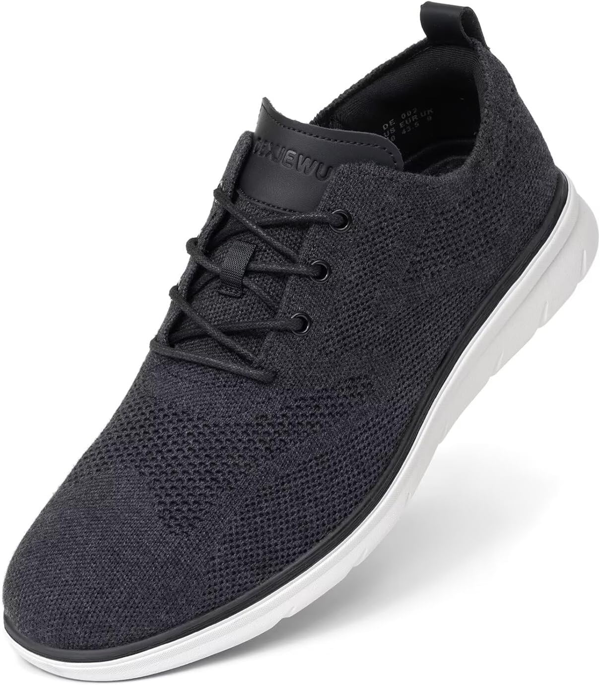 Men's Dress Oxfords Casual Walking Shoes Lightweight Mesh Business Work Sneakers Tennis Footwear 9.5 B Fur Black image 2 of 6 B0F4WR8LLP