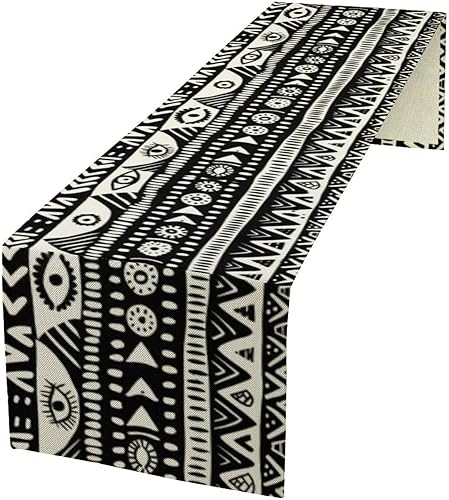 Miniatura 40 de Camino de mesa del Antiguo Egipto, símbolo de jeroglífico egipcio retro para decoración de mesa de cocina del hogar, comedor, cafetería, decoración