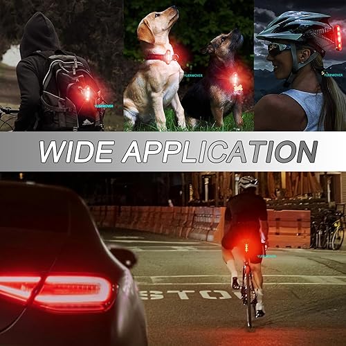 Miniatura 5 de Luz trasera de bicicleta recargable USB-C para montar por la noche, paquete de 2 luces traseras de bicicleta delanteras y traseras de ciclismo,