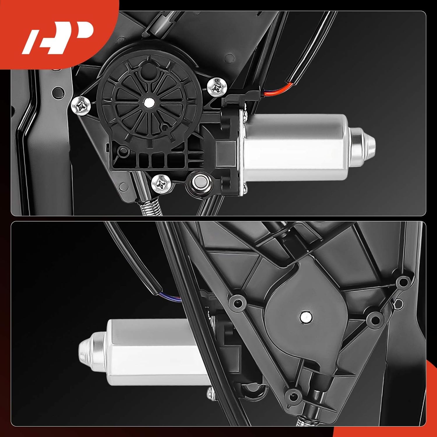 A-Premium Power Window Regulator with Motor Compatible with Ford Explorer 2002-2008 Explorer Sport Trac 2007-2008 Mercury Mountaineer 2002-2008 Front Driver Side