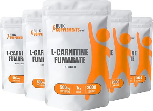 Miniatura 10 de BulkSupplements com L-Carnitina Fumarato - L-Carnitina 500 mg - L Carnitina sin OMG - Carnitina vegana - Quemador de grasa L Carnitina 22lbs - 22