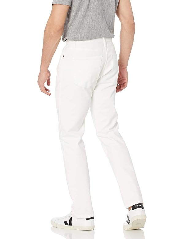 Amazon Essentials Men's Athletic-Fit Stretch Jeans - Discontinued Colors, Bright White, 31W x 29L by Amazon Essentials - Used condition - Image 2