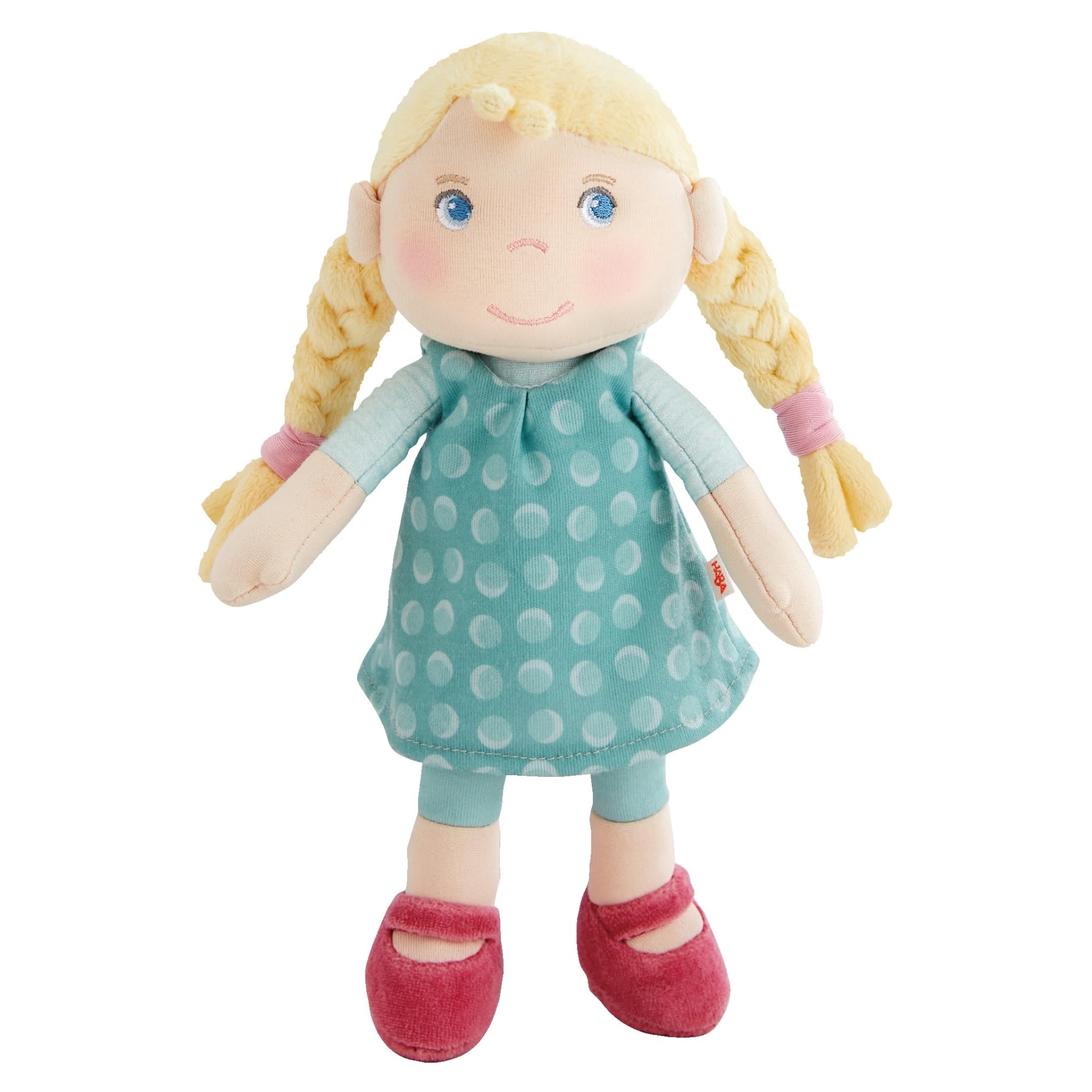 HABA Linnéa Snug Up Soft Rag Doll 25cm For Babies & Toddlers | Gentle Doll For Comfort, Baby Travel Support, Doll Pram Fun, Kids Pram Role Play & Strollers For Toddlers Up To 4 Years