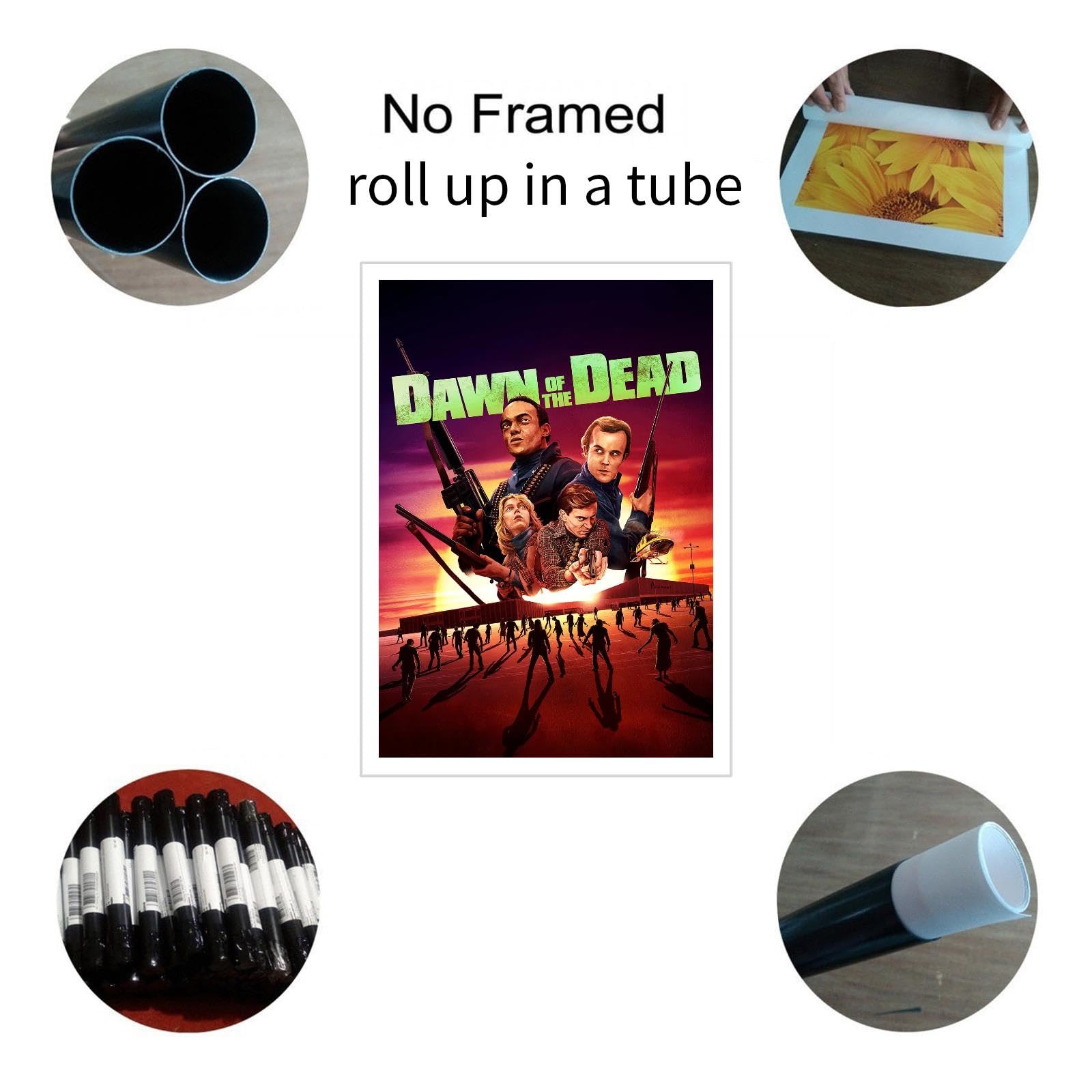Amazon.com: Dawn Of The Dead (1978) Movie Poster Poster Action