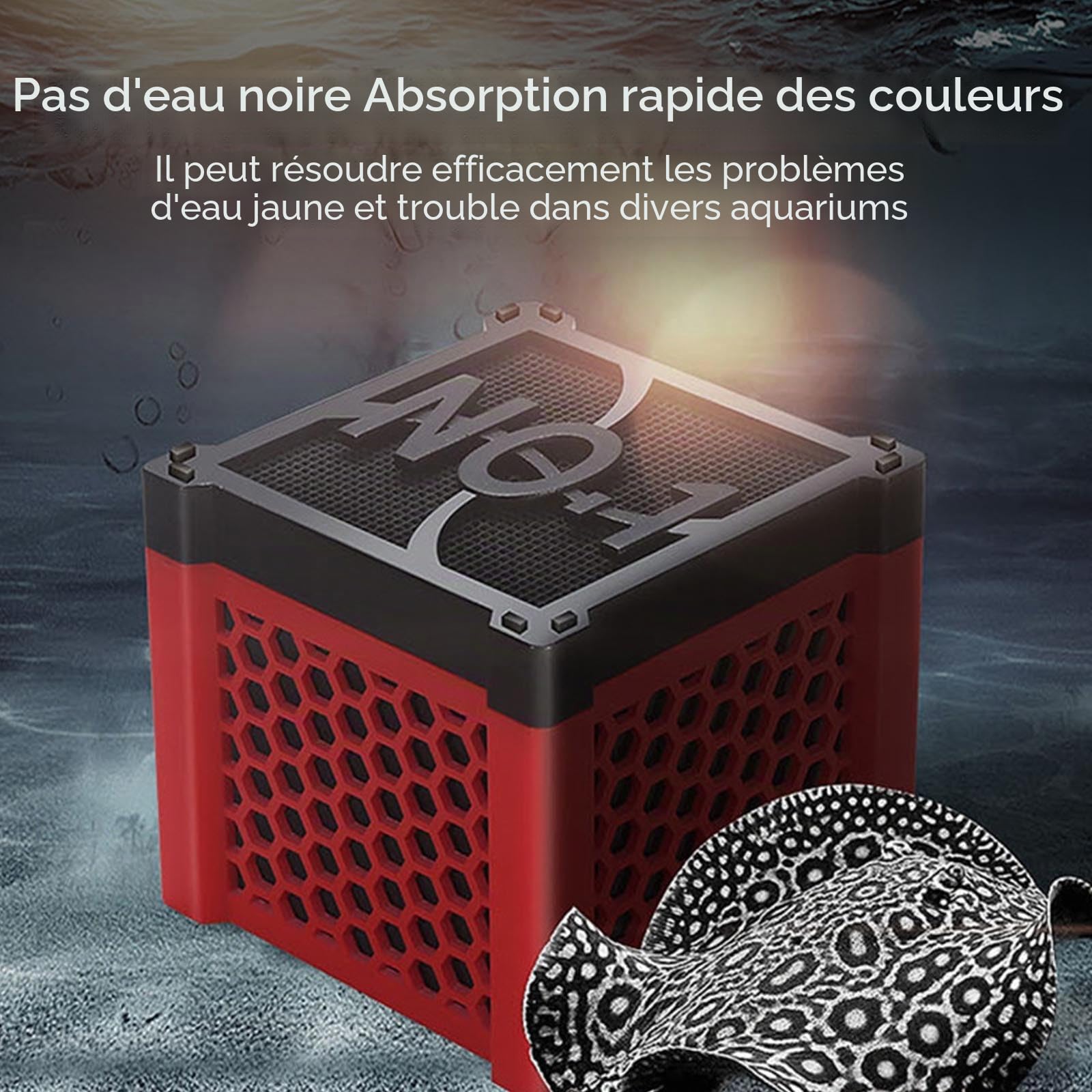 Clever Cube Lot de 3 cubes de charbon actif pour chevaux, filtre à charbon actif, purificateur d'eau d'aquarium, filtre à charbon actif, abreuvoir pour chevaux et réservoir de stockage