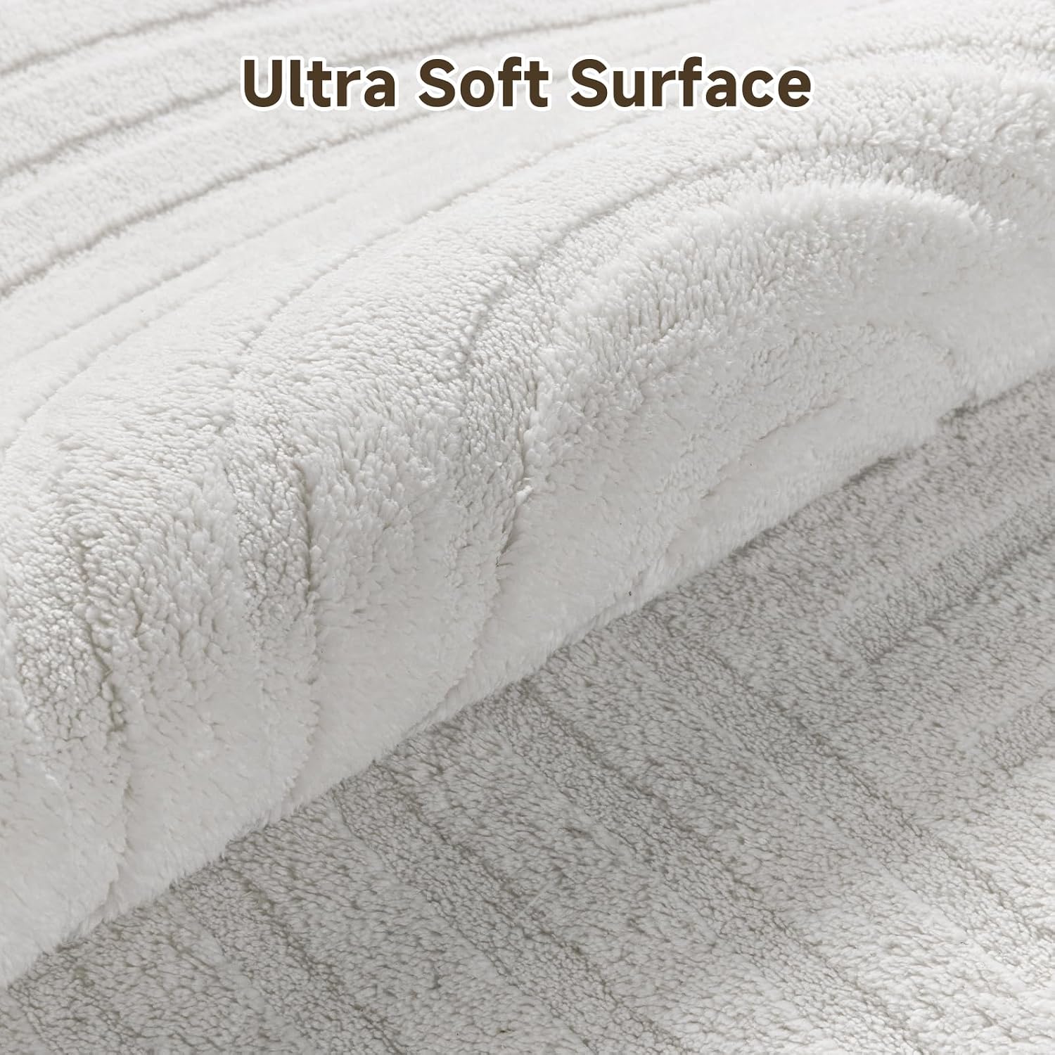 Pauwer 4x6 Area Rugs for Living Room, Modern Non Slip Washable Rug, White image 3
