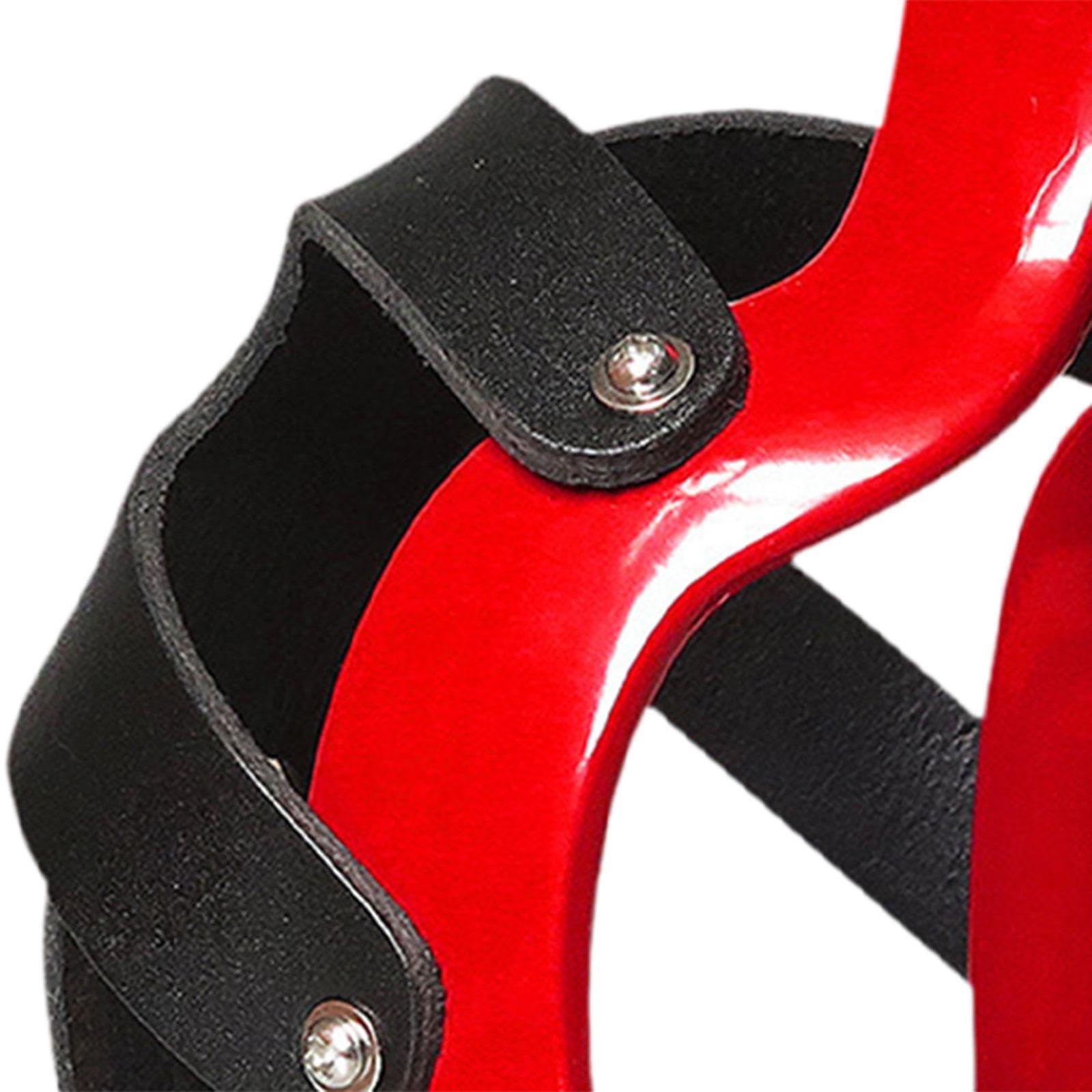 Sharplace 2 Unidades de Equitación, Paseo de Resistencia, con Jaula, Silla de Montar Antideslizante para Equipo Al Aire Libre, Rojo