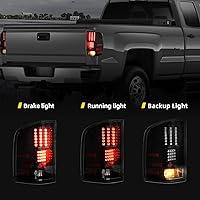 Vista 4 de DWVO Conjunto de luz trasera LED compatible con Chevy 2008-2013 Silverado 1500, 2008-2014 Silverado 2500 y 3500, 2007 New Body Style, 12-14 GMC