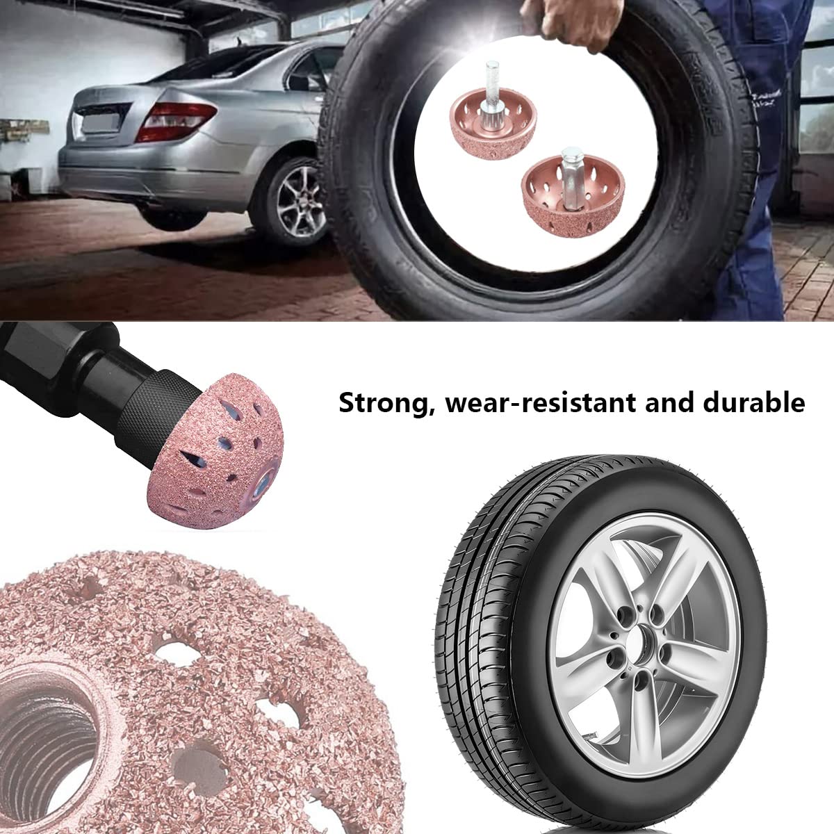 Roue De Polissage Pour Pneus 42 Mm Et 55 Mm Acier Tungstène Type De Bol