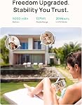 Dr.Care LumiView Smart WiFi Baby Monitor with Clip Mount - 5" 1080P FHD & 2K Camera App Control, Privacy Mode, 5000mAh Removable Battery, Cry & Motion Alerts, HD Night Vision, RGB Night Light