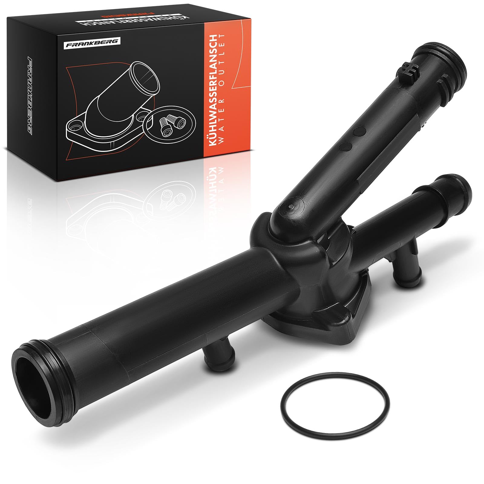 Frankberg Tuyau de distribution de chauffage compatible avec P.a.s.s.a.t 2005-2011 Q7 2006-2015 C.a.y.e.n.e 2002-2010 Water Coolant Pipe 3.0L 3.6L 4.2L Replace# 955106060000