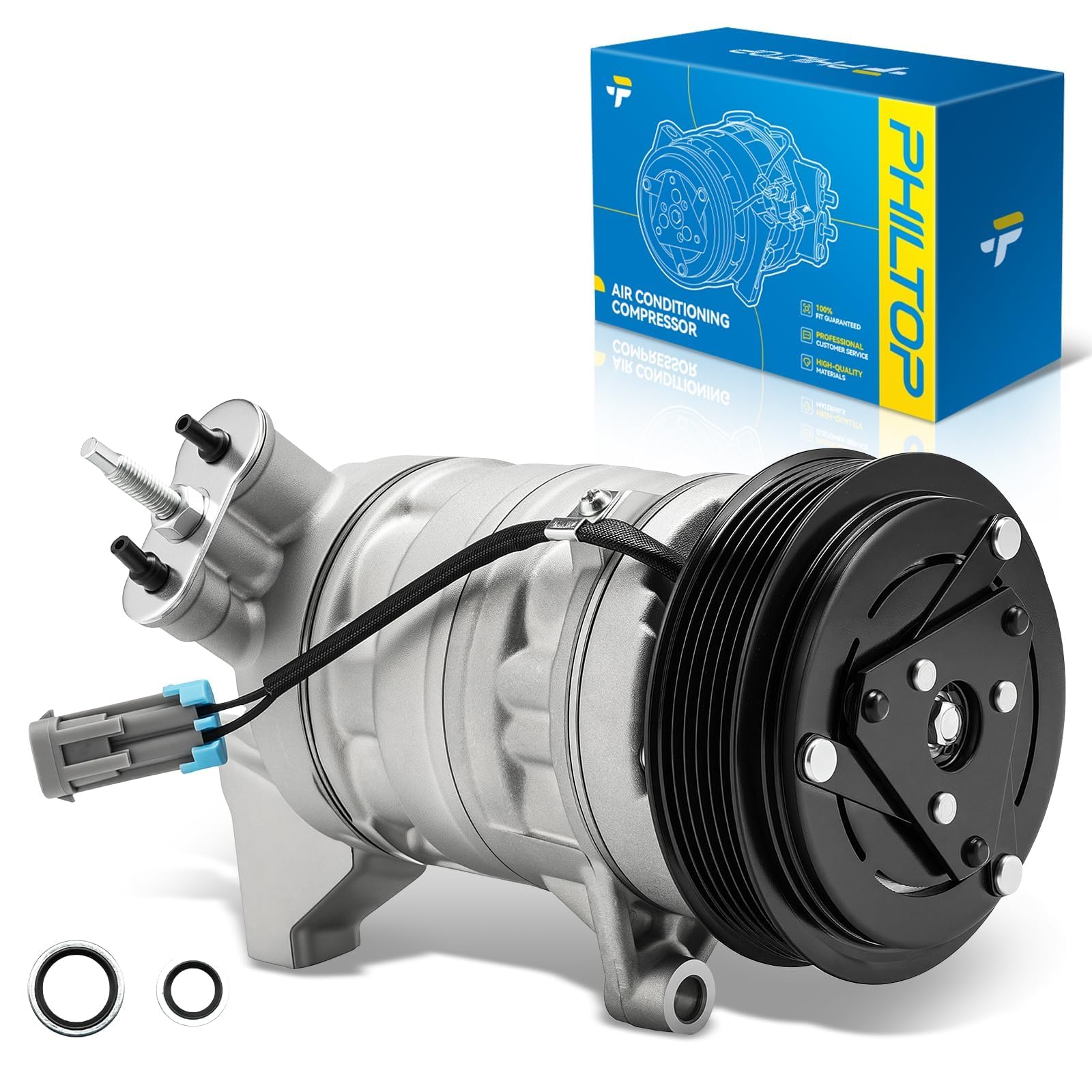 PHILTOP 68676 NEW AC Compressor w/Clutch for Chevy Equinox 2010-2011 3.0L