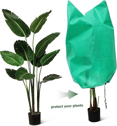 Miniatura 9 de Yardwe Cubierta de árbol para plantas de invierno, cubierta de escarcha, tela para árboles, protector de plantas de invierno, fito, congelación,