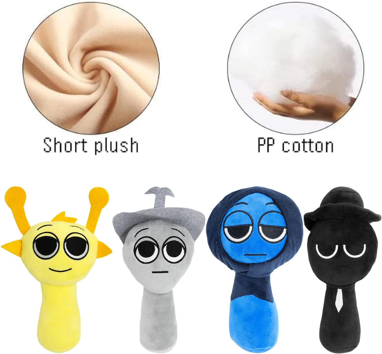 Plush Toys Song Game Plushies Stuffed Plushes Soft and Funs Stuffed Toys Dolls for Fans and Friends Christmas Birthday for Girls Boys (Purple+Green)